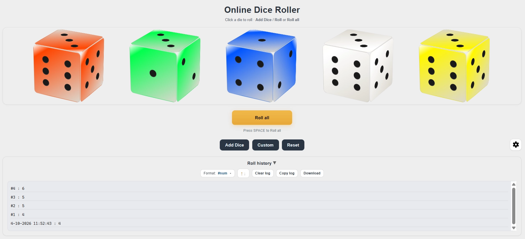 Dice Roller Step by Step